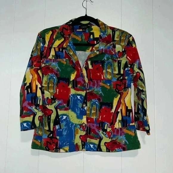 Kaktus Abstract Multicolor Jacket V3 - Picture 1 of 6